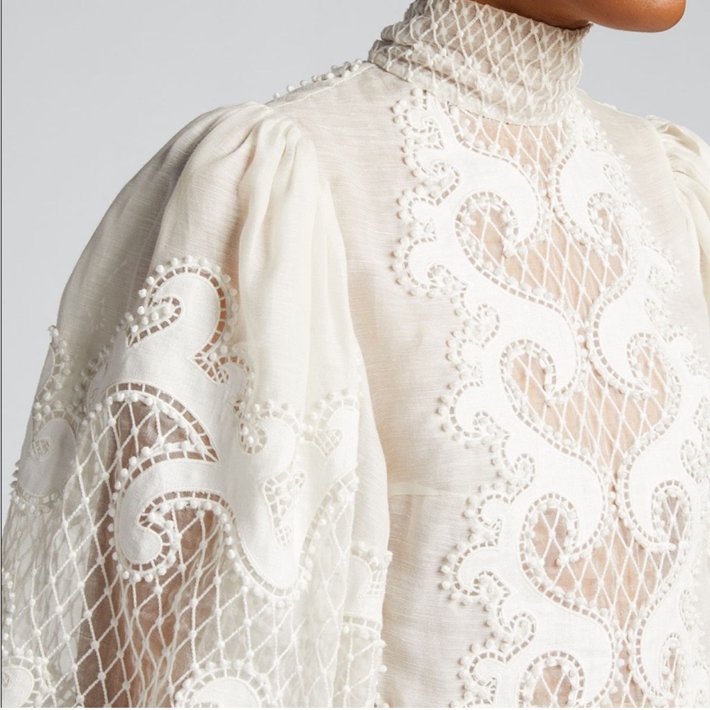 NWT Zimmermann Brightside Embroidered Knot Relaxed Fit AU0 - Picture 2 of 12